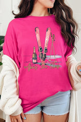 5000-E3187 Apres Ski Club Graphic Heavy Cotton Tee $9