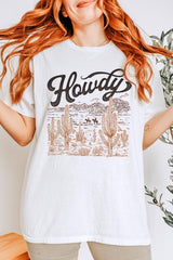 5000P-E3095 Howdy Desert Western Graphic Plus Heavy Cotton Tee $12.75