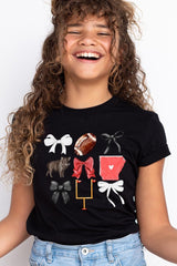US3001Y-E3077Z Arkansas Football Kids Graphic Tee $11