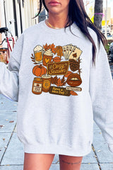 UL180-E3119 Retro Fall Collage Graphic Sweatshirt $20