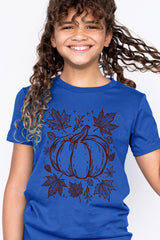 US3001Y-E3162Z Fall Pumpkin Kids Graphic Tee $11