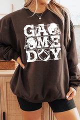 UL180-E3073 Distressed Game Day Graphic Sweatshirt $20