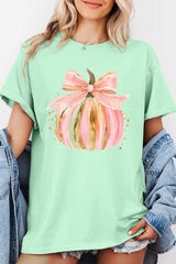 5000P-E3083 Brushstroke Pumpkin Graphic Plus Heavy Cotton Tee $12.75