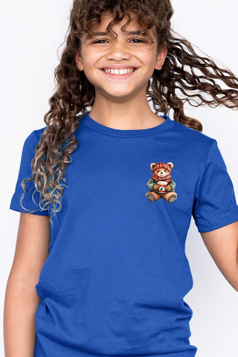 US3001Y-E3175Z Christmas bear Kids Graphic Tee $11