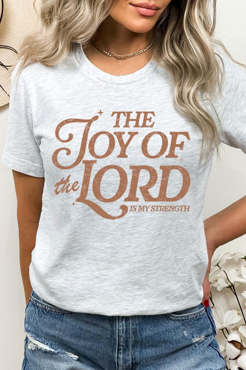 US3001P-E3179 Joy of the Lord Graphic Plus Tee $16