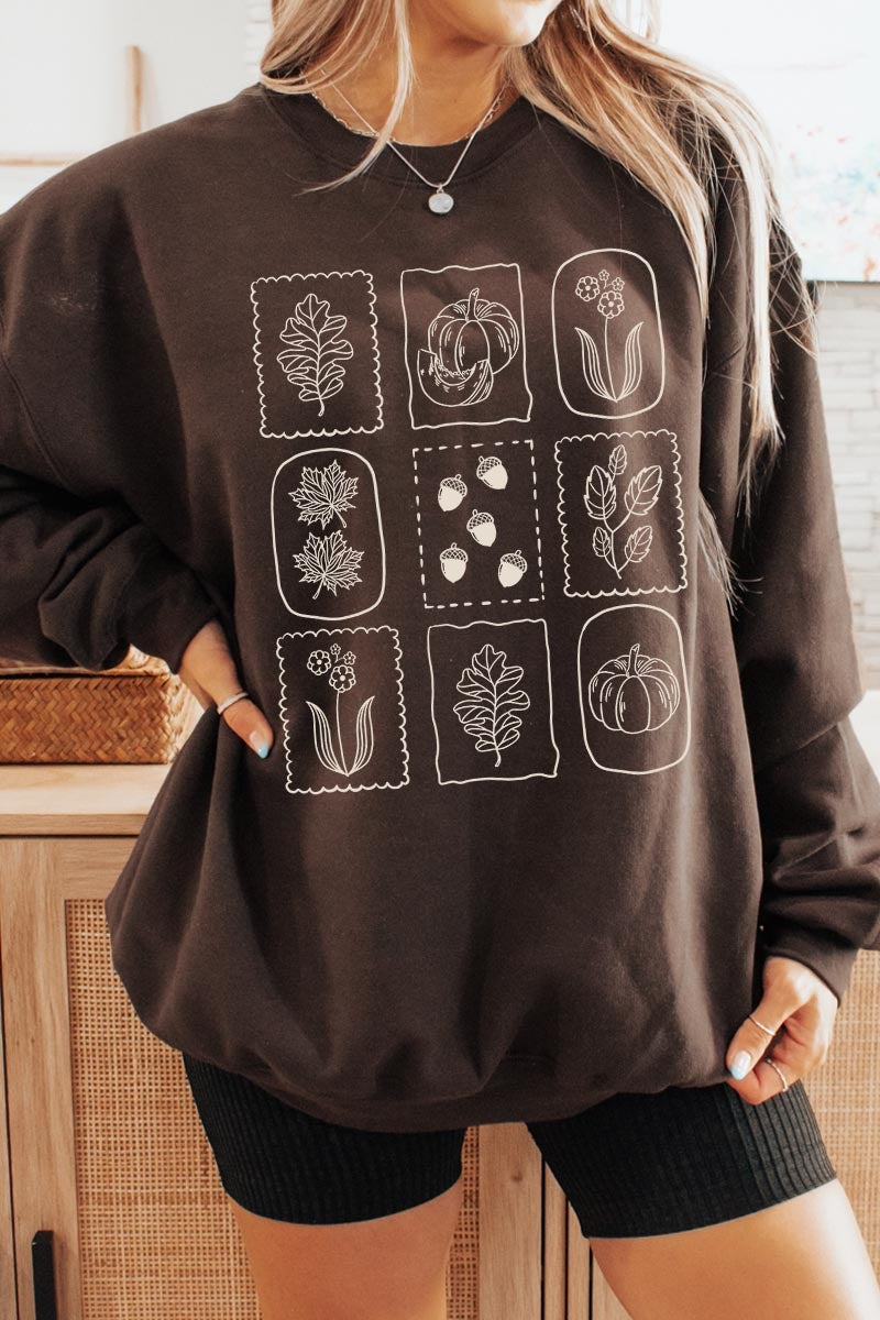 UL180-E3101 Autumn Graphic Sweatshirt $20