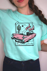 US3001P-E3098 Play Something Country Graphic Plus Tee $16