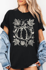 5000-E3162 Fall Pumpkin Graphic Heavy Cotton Tee $9
