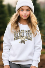 UL180B-E3131Z Football Game Day Camo Kids Graphic Sweatshirt $20