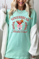 US3001P-E3216 Gingerbread Martini Club Graphic Plus Tee $16