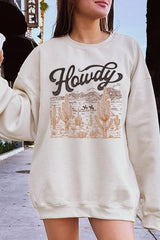 UL180-E3095 Howdy Desert Western Graphic Sweatshirt $20