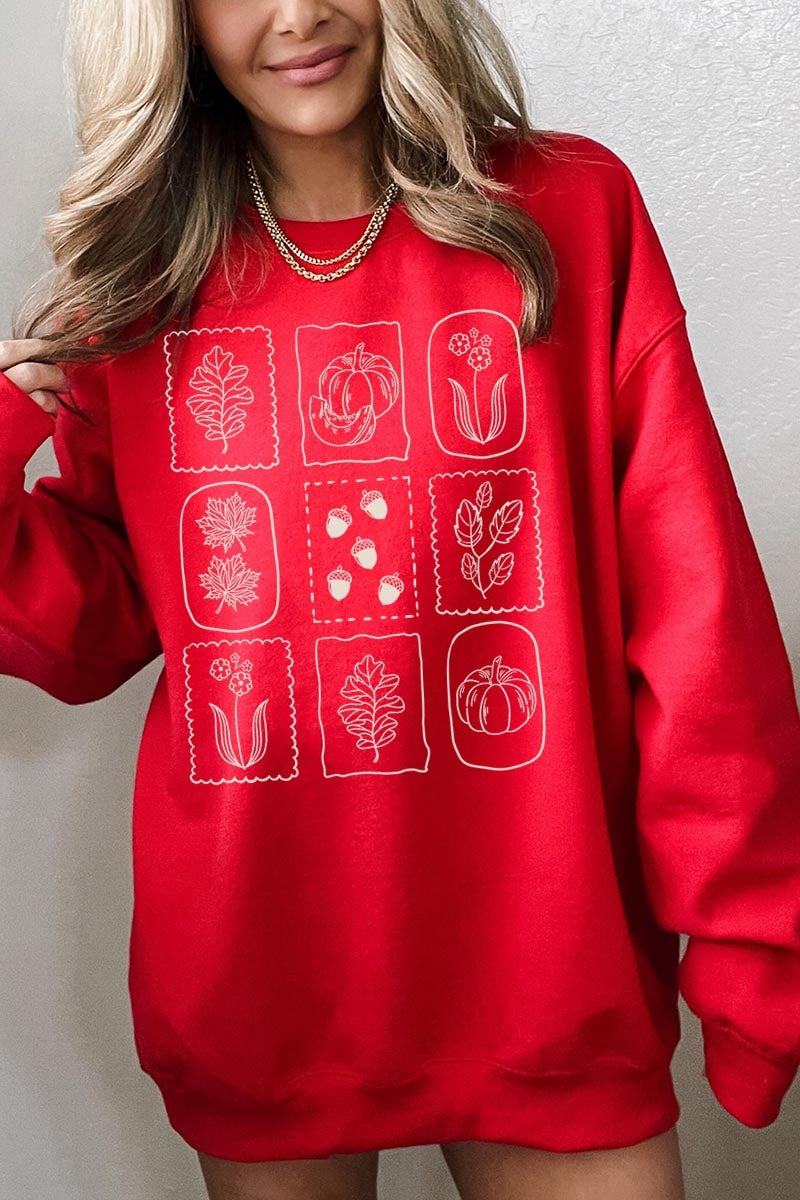 UL180P-E3101 Autumn Graphic Plus Sweatshirt $25