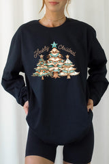 UL240P-E3185 Howdy Christmas Graphic Plus Long Sleeve Tee $17