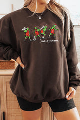UL180-E3203 Grinch Dance Funny Christmas Graphic Sweatshirt $20