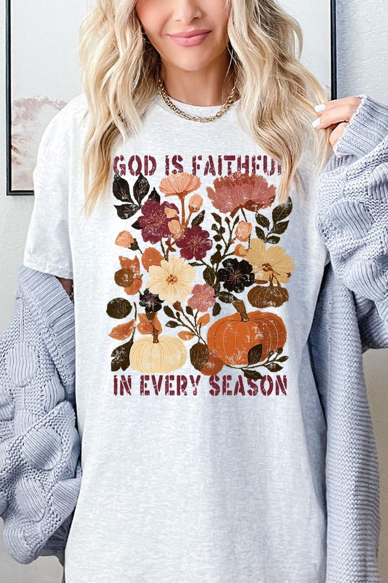 5000-E3171 Faithful In Every Season Graphic Heavy Cotton Tee $9