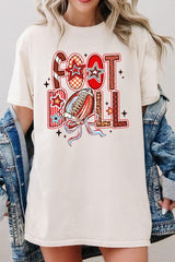 5000P-E3053 Brushstroke Football Graphic Plus Heavy Cotton Tee $12.75