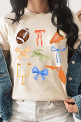 US3001P-E3078 Florida Football Graphic Plus Tee $16