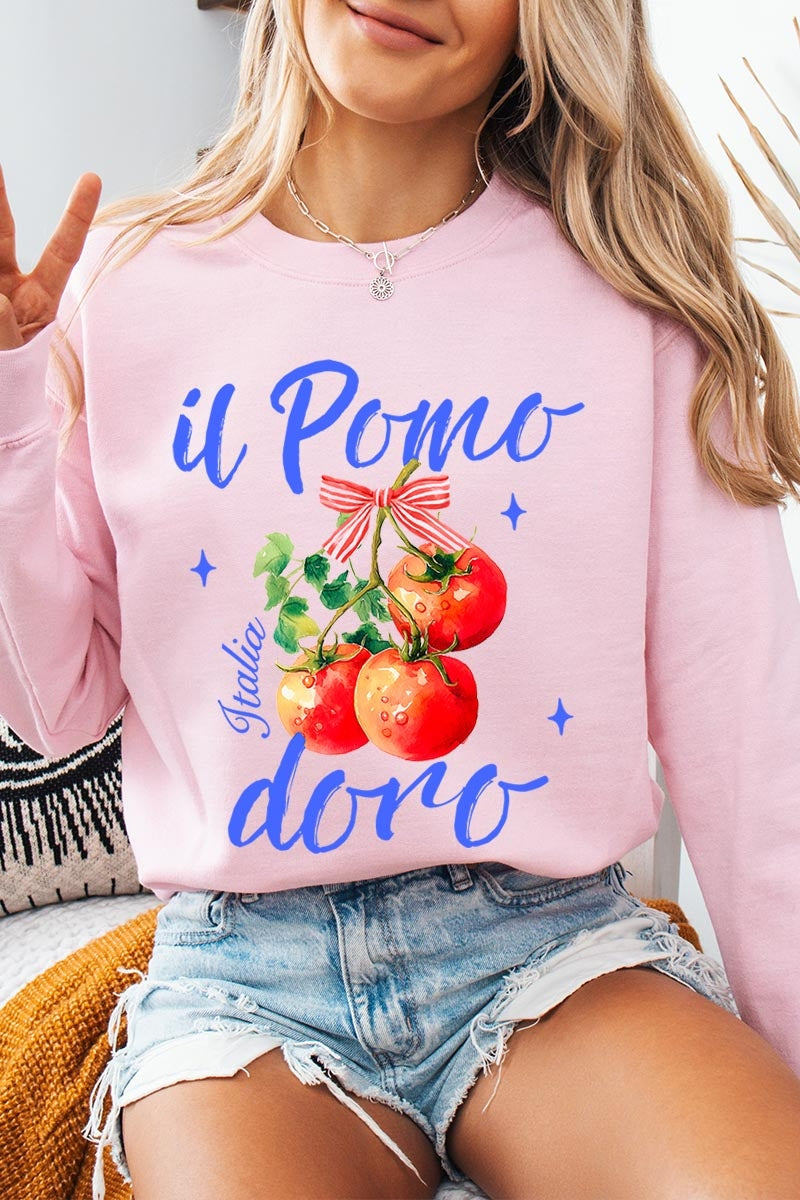 UL180-E3070 Il Pomodoro Tomato Art Graphic Sweatshirt $20
