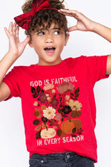 US3001Y-E3171Z Faithful In Every Season Kids Graphic Tee $11