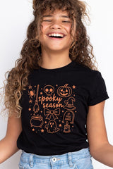 US3001Y-E3141Z Halloween Doodle Kids Graphic Tee $11