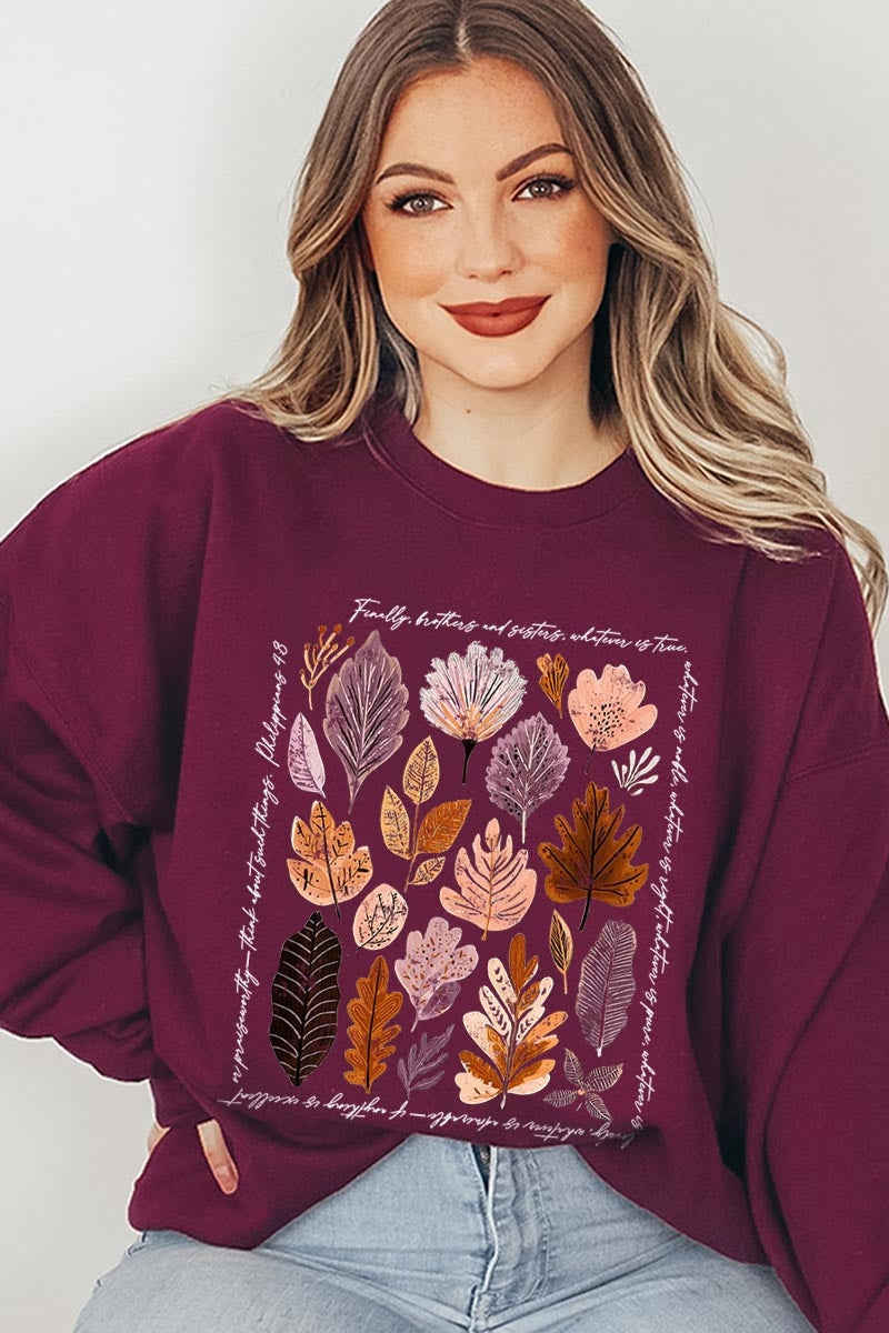 UL180P-E3147 Christian Fall Graphic Plus Sweatshirt $25