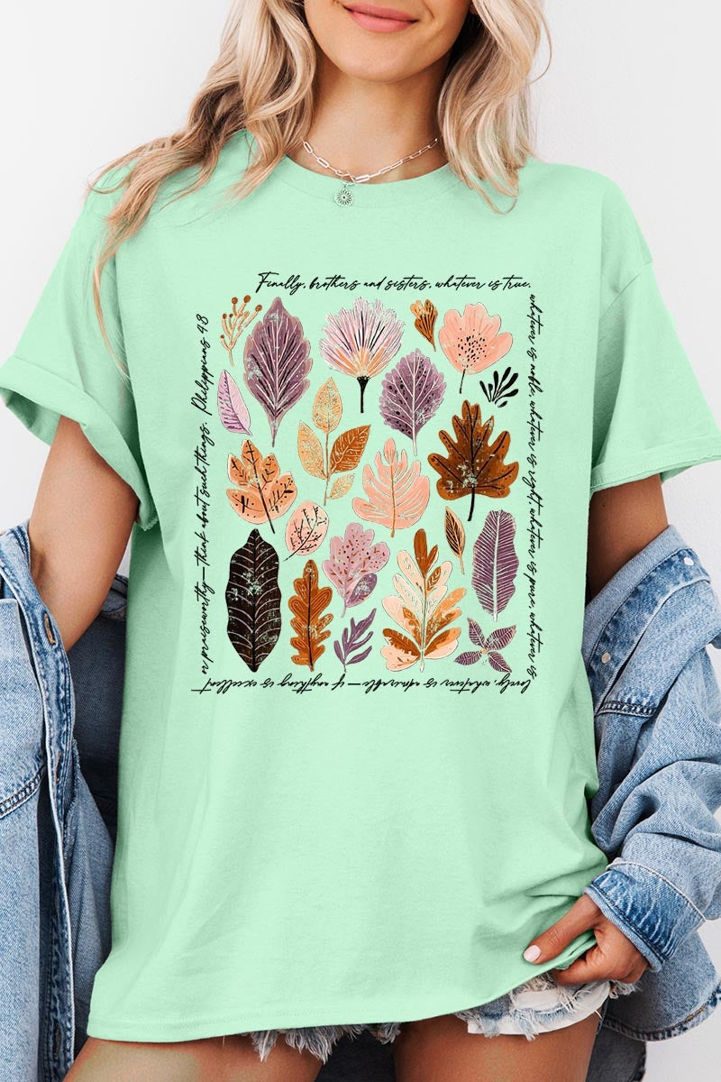 5000P-E3147 Christian Fall Graphic Plus Heavy Cotton Tee $12.75
