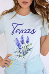 US3001P-E3060 Texas Bluebonnet Graphic Plus Tee $16