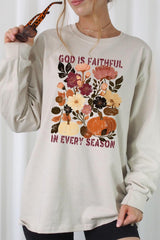 UL240-E3171 Faithful In Every Season Graphic Long Sleeve Tee $13.75
