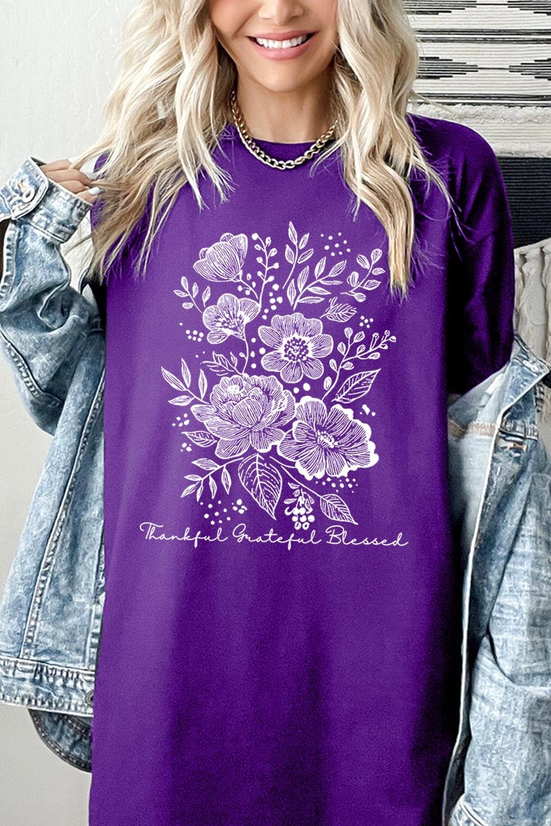 5000-E3155 Neutral Thanksgiving Graphic Heavy Cotton Tee $9