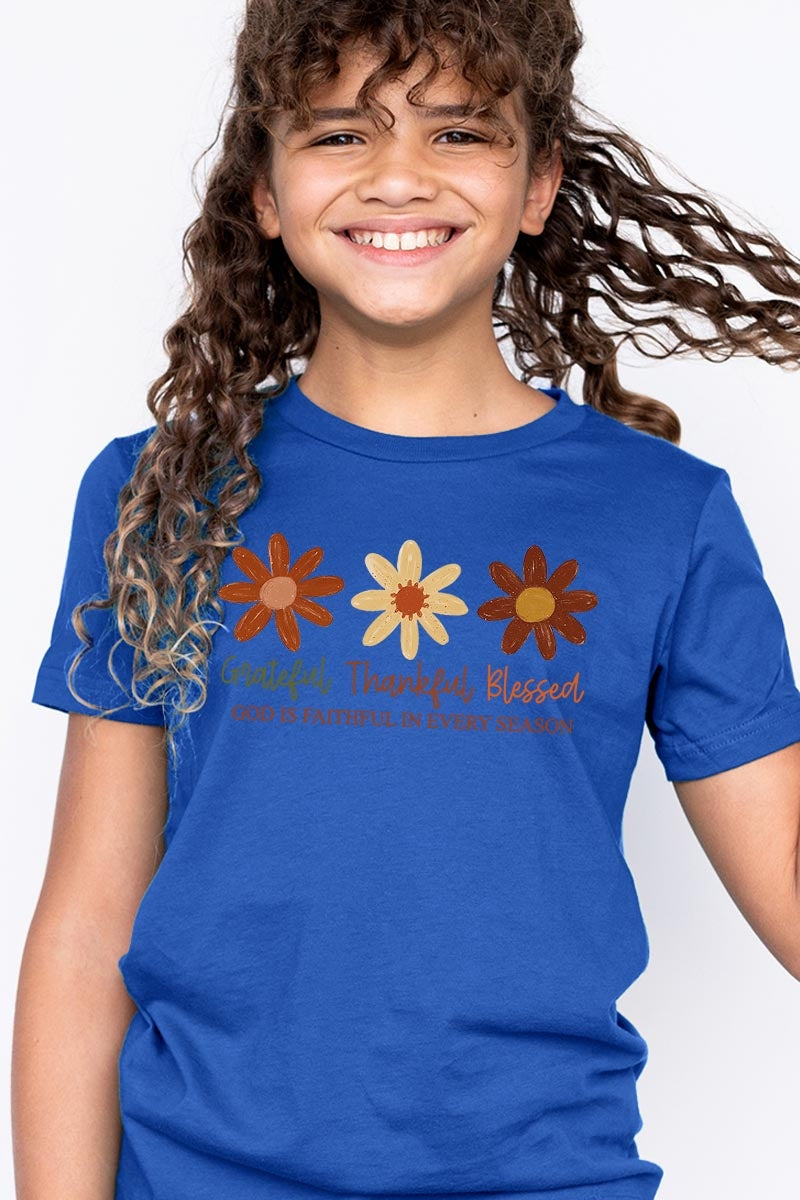US3001Y-E3165Z Boho Fall Christian Kids Graphic Tee $11