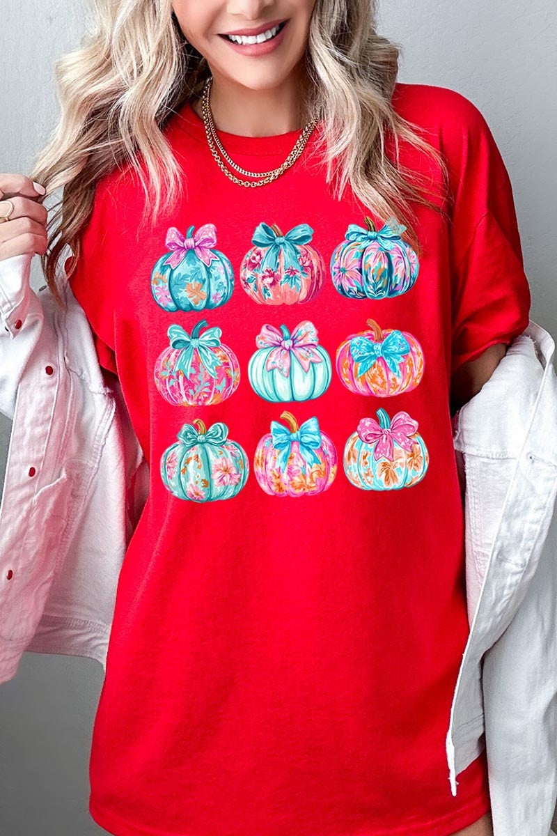 5000-E3137 Coquette Pumpkin Graphic Heavy Cotton Tee $9