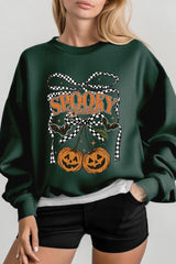 UL180-E3085 Pumpkin Cherries Graphic Sweatshirt $20