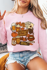 UL180-E3119 Retro Fall Collage Graphic Sweatshirt $20