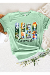 US3001P-E3061CO Colorado State Brushstroke Graphic Plus Tee $16