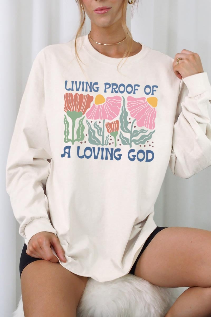 UL240-E3066 Living Proof of a Loving God Long Sleeve Tee $13.75