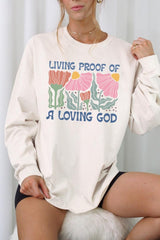 UL240P-E3066 Living Proof of a Loving God Plus Long Sleeve Tee $17