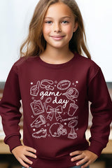 UL180B-E3081Z Football Doodles Kids Graphic Sweatshirt $20