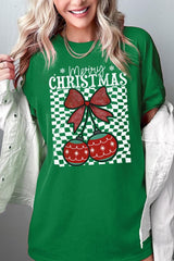 5000-E3196 Cherry Ornament Christmas Graphic Heavy Cotton Tee $9