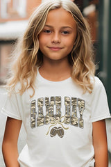 US3001Y-E3131Z Football Game Day Camo Kids Graphic Tee $11