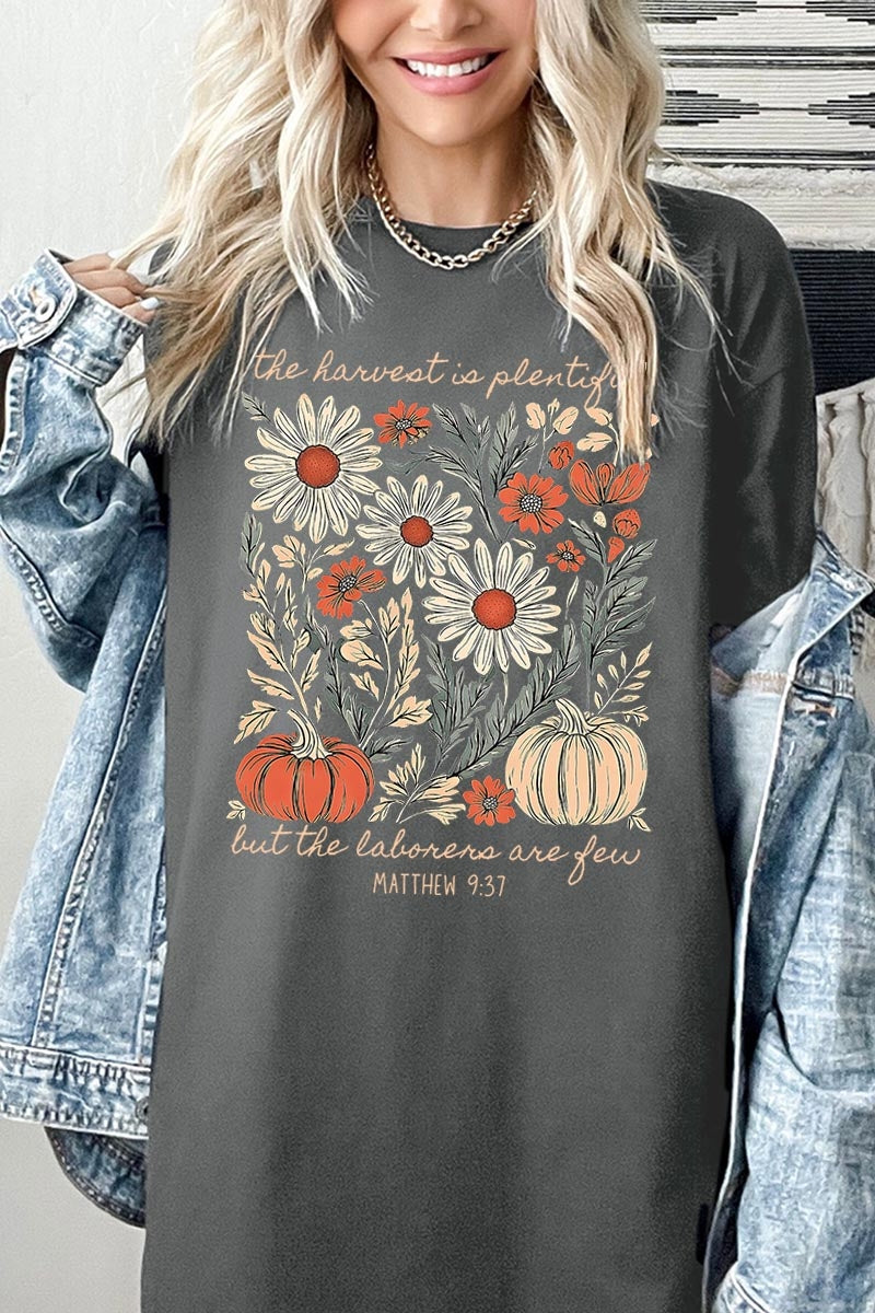 5000-E3173 Faith Harvest Graphic Heavy Cotton Tee $9