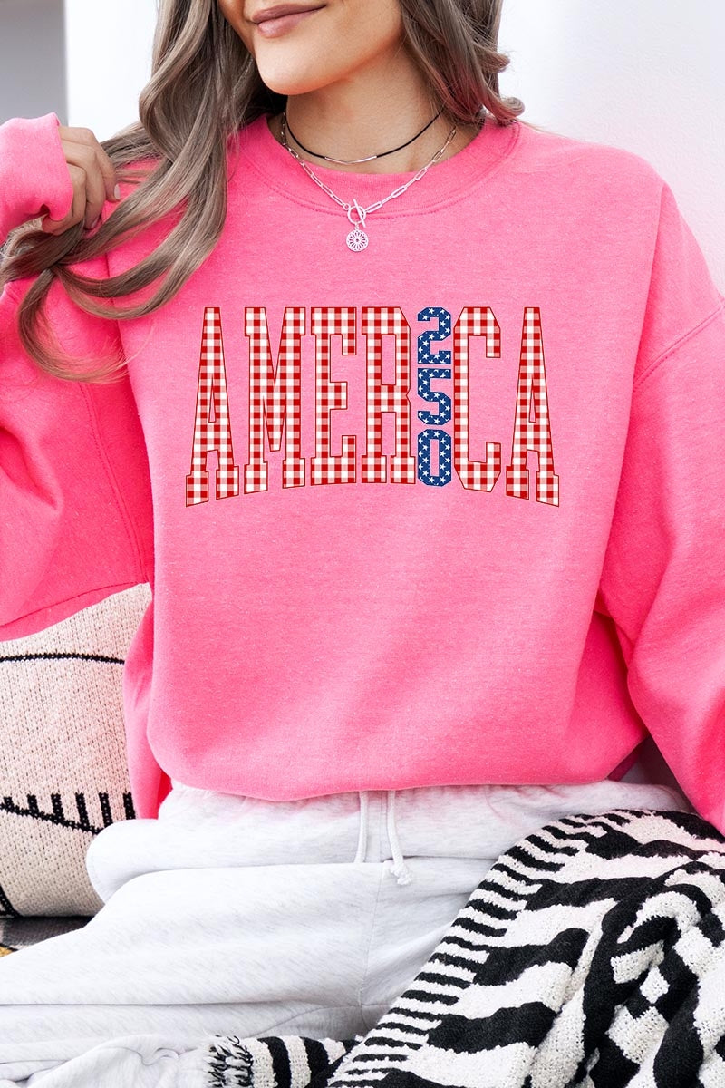 UL180-E3468 God Bless USA Graphic Sweatshirt $20