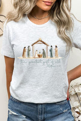 US3001-E3183 Nativity Gift Graphic Tee $12.5