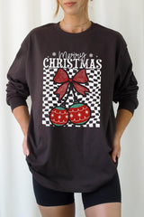 UL240-E3196 Cherry Ornament Christmas Graphic Long Sleeve Tee $13.75