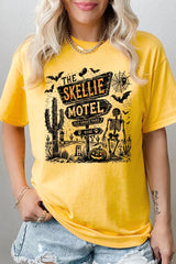 5000-E3108 Skellie Motel Halloween Graphic Heavy Cotton Tee $9