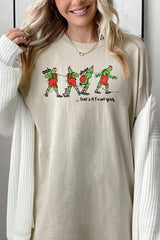 5000P-E3203 Grinch Dance Funny Christmas Graphic Plus Heavy Cotton Tee $12.75