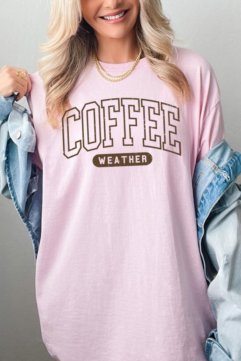5000P-E3207 Coffee Weather Graphic Plus Heavy Cotton Tee $12.75