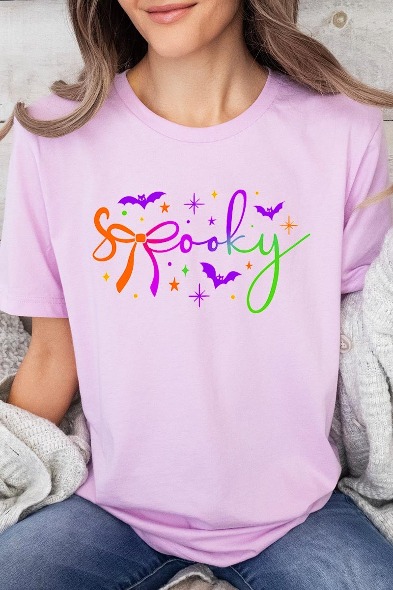 US3001P-E3109 Spooky Halloween Graphic Plus Tee $16