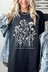 5000-E3146 Christian Wildflower Graphic Heavy Cotton Tee $9