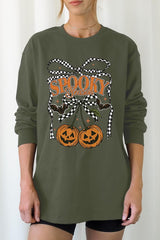 UL240-E3085 Pumpkin Cherries Graphic Long Sleeve Tee $13.75