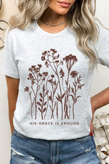 US3001-E3146 Christian Wildflower Graphic Tee $12.5